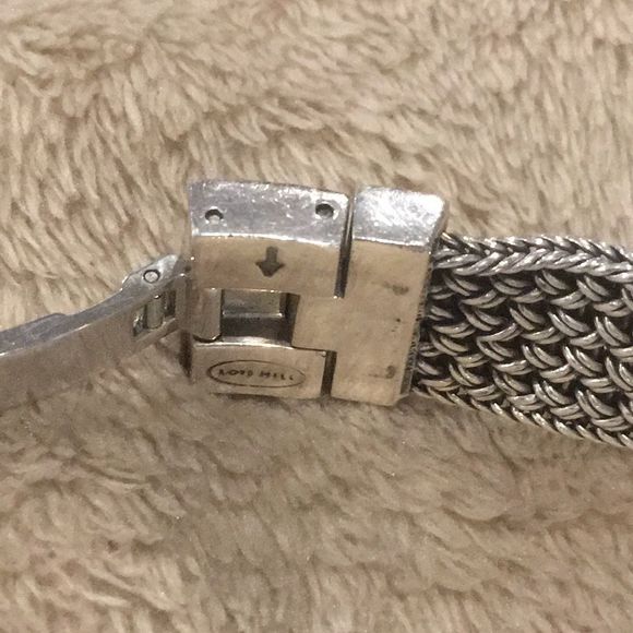 LOIS HILL Watch Sterling Silver Torneau Swiss Movement Bracelet Watch - Picture 9 of 17